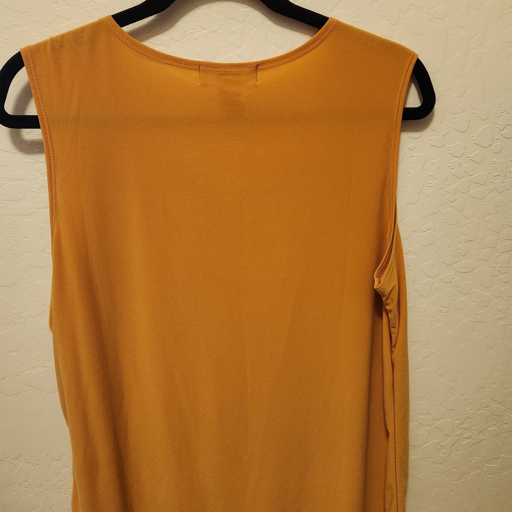 Zara Mustard Tank Top with Crisscross Detail - Picture 2 of 3